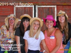 2015 NICU Reunion the staff in the Photobooth by yellowpixxxx.com