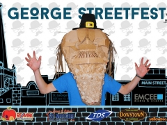 2015 George Festival George paper head Photobooth yellowpix.com